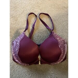 VICTORIA'S SECRET VERY SEXY PLUM‎ COLOR BRA WITH OPEN FRONT CLOSURE 32DD